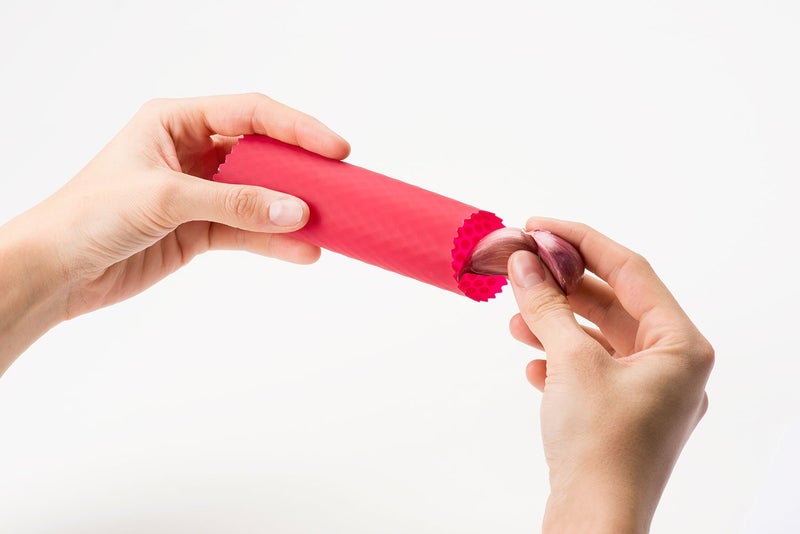 Zyliss Garlic Peeler - Silicone Garlic Peeler Tube Roller for Easy Garlic Skin Removal - Dishwasher Safe - Perfect for Gift & Essential Kitchen Gadgets - Red - Image 2